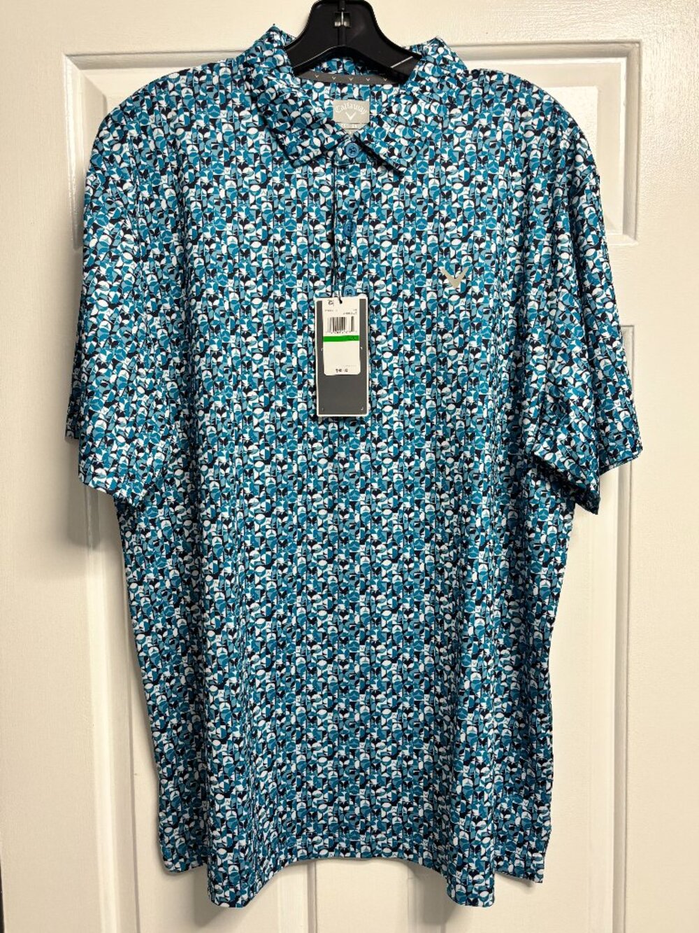 Callaway Golf Polo Blue UPF 50+ Stretch NWT $80 MSRP